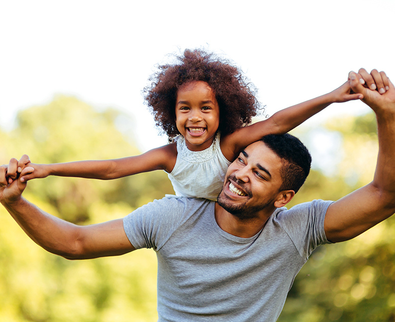 Photo of daughter and dad